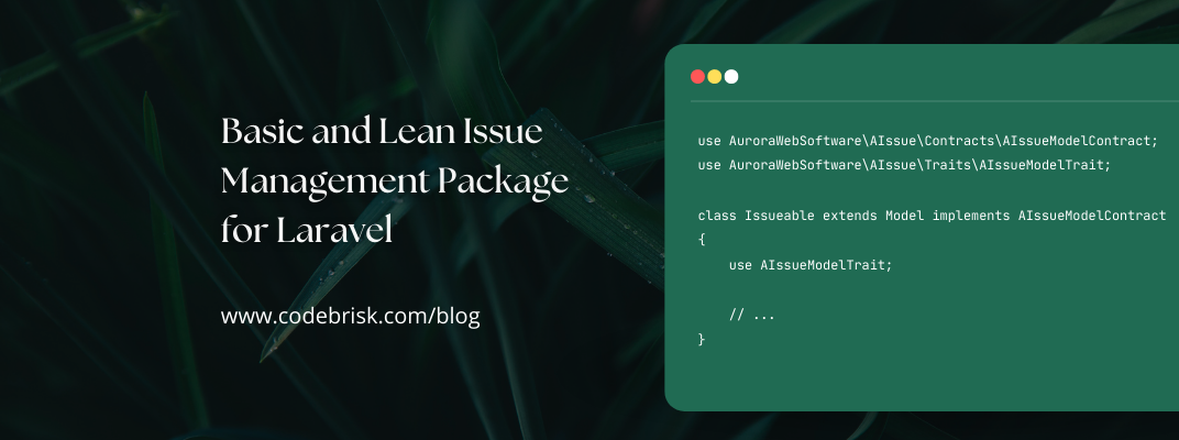 AIssue - Basic & Lean Issue Management Package for Laravel